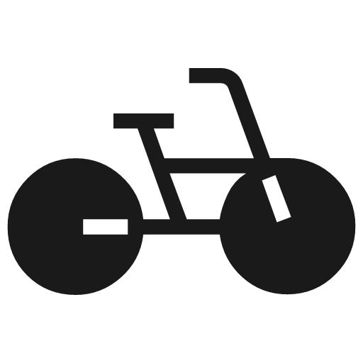 Pedal bike icon, solid style, from Material Symbols Light