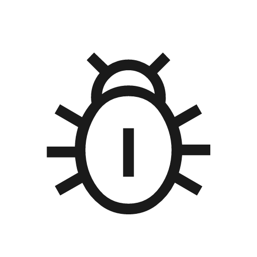 Pest control icon, solid style, from Material Symbols Light