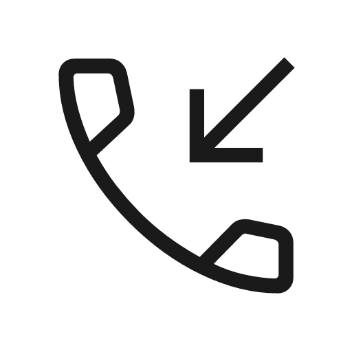 Phone callback outline icon, outline style, from Material Symbols Light