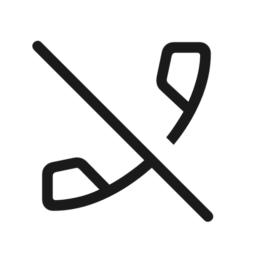 Phone disabled outline rounded icon, rounded style, from Material Symbols Light
