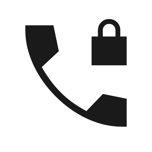 Phone locked sharp icon, sharp-cornered style, from Material Symbols Light