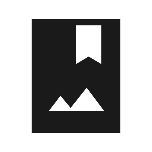 Photo album sharp icon, sharp-cornered style, from Material Symbols Light