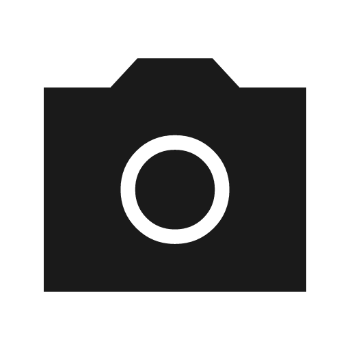Photo camera sharp icon, sharp-cornered style, from Material Symbols Light