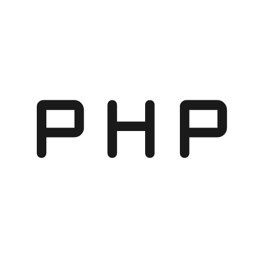 Php rounded icon, rounded style, from Material Symbols Light