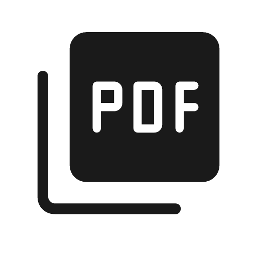 Picture as pdf rounded icon, rounded style, from Material Symbols Light