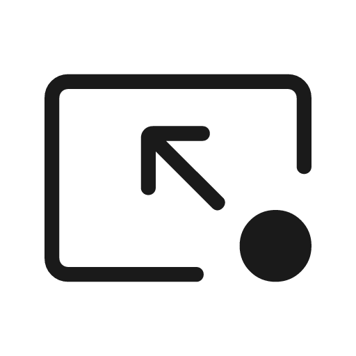 Pin end rounded icon, rounded style, from Material Symbols Light