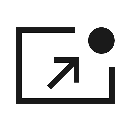Pin invoke sharp icon, sharp-cornered style, from Material Symbols Light