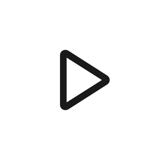 Play arrow outline rounded icon, rounded style, from Material Symbols Light