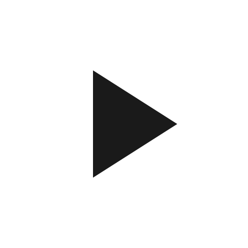 Play arrow icon, solid style, from Material Symbols Light
