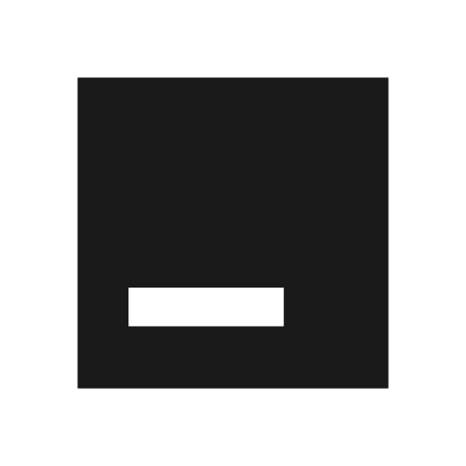 Position bottom left sharp icon, sharp-cornered style, from Material Symbols Light