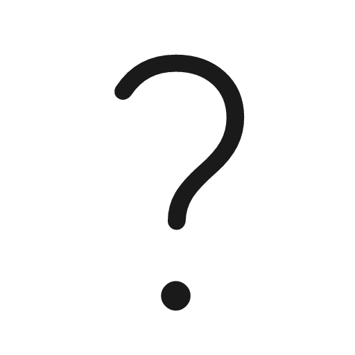 Question mark rounded icon, rounded style, from Material Symbols Light