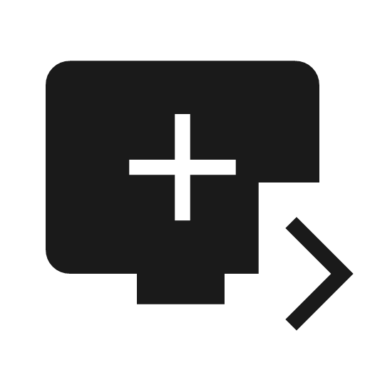 Queue play next icon, solid style, from Material Symbols Light