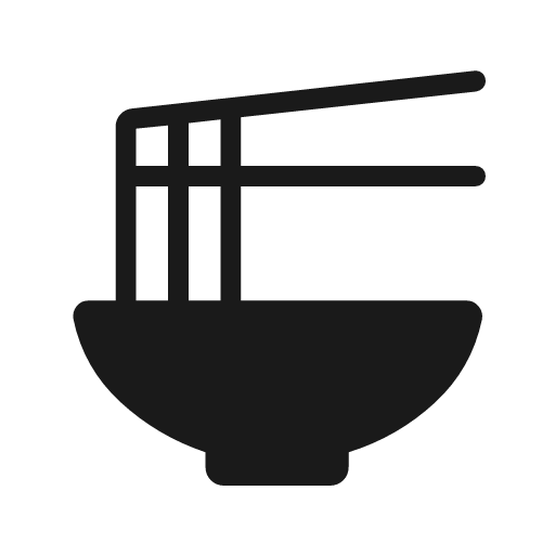 Ramen dining rounded icon, rounded style, from Material Symbols Light