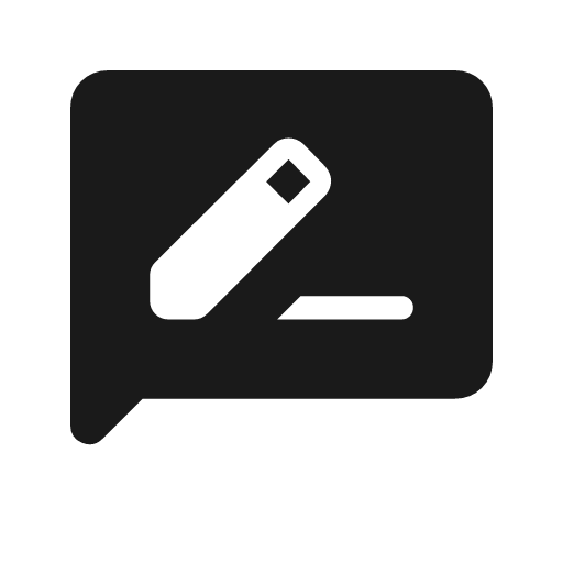 Rate review rounded icon, rounded style, from Material Symbols Light