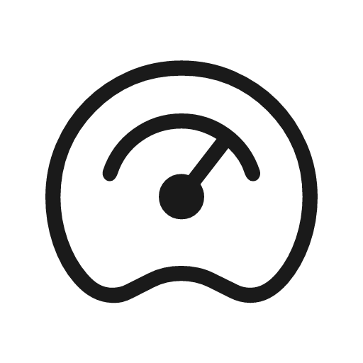 Readiness score outline rounded icon, rounded style, from Material Symbols Light