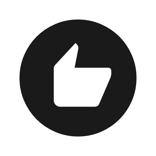 Recommend icon, solid style, from Material Symbols Light