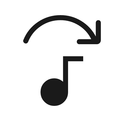 Replace audio rounded icon, rounded style, from Material Symbols Light