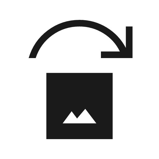 Replace image sharp icon, sharp-cornered style, from Material Symbols Light