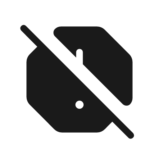Report off rounded icon, rounded style, from Material Symbols Light