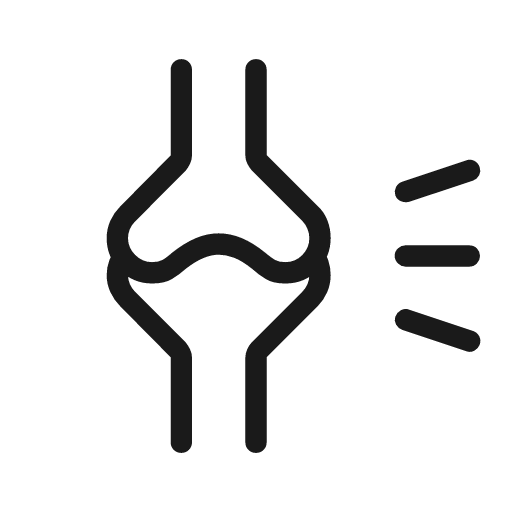 Rheumatology outline rounded icon, rounded style, from Material Symbols Light