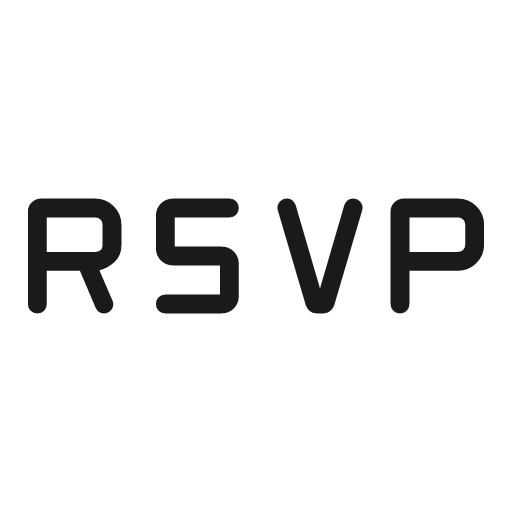 Rsvp rounded icon, rounded style, from Material Symbols Light