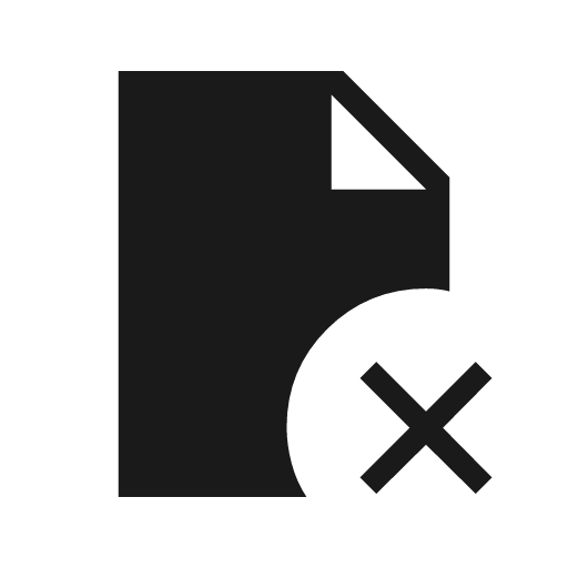 Scan delete sharp icon, sharp-cornered style, from Material Symbols Light