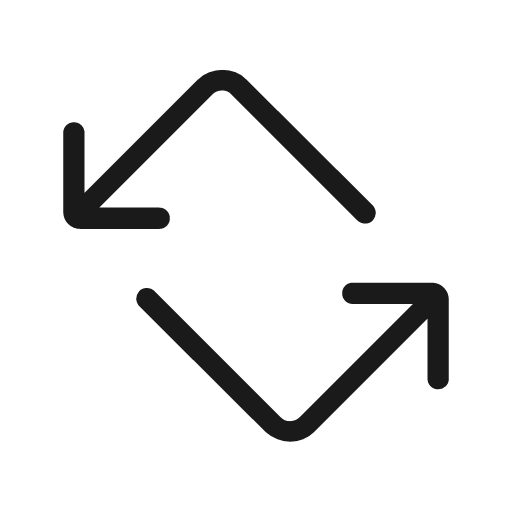 Screen rotation alt rounded icon, rounded style, from Material Symbols Light