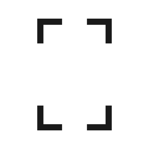Screenshot frame sharp icon, sharp-cornered style, from Material Symbols Light