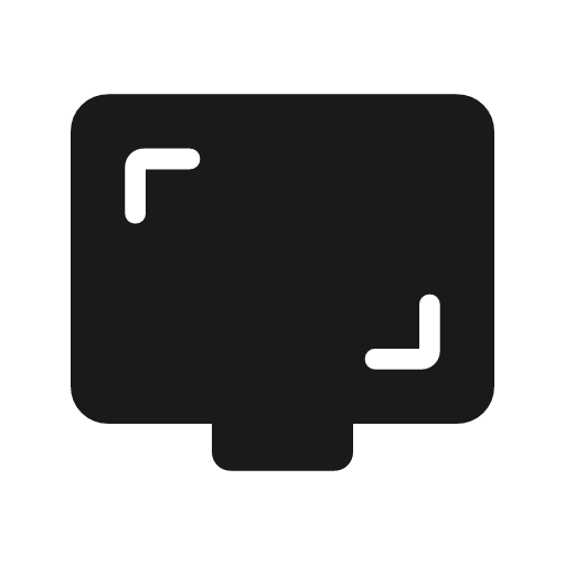 Screenshot monitor rounded icon, rounded style, from Material Symbols Light