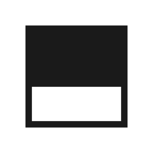 Scrollable header sharp icon, sharp-cornered style, from Material Symbols Light