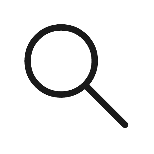 Search rounded icon, rounded style, from Material Symbols Light