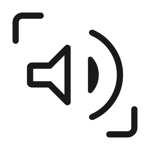 Select to speak outline rounded icon, rounded style, from Material Symbols Light