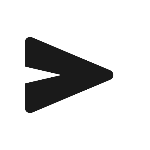 Send rounded icon, rounded style, from Material Symbols Light