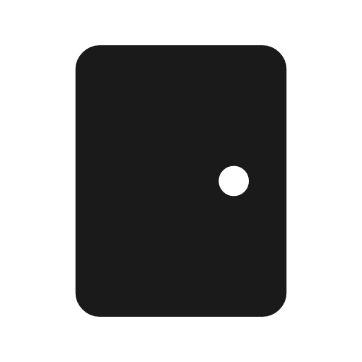 Sensor door rounded icon, rounded style, from Material Symbols Light