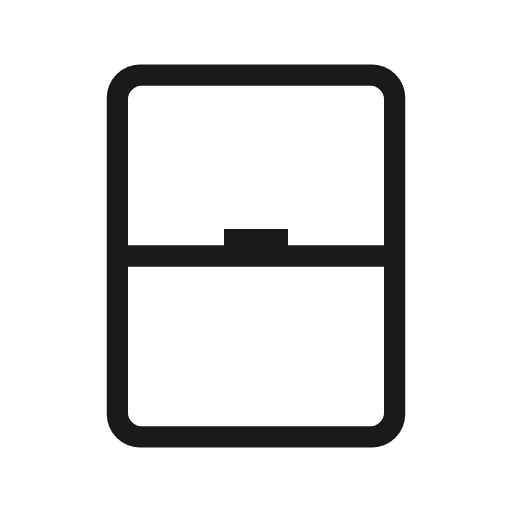 Sensor window outline icon, outline style, from Material Symbols Light