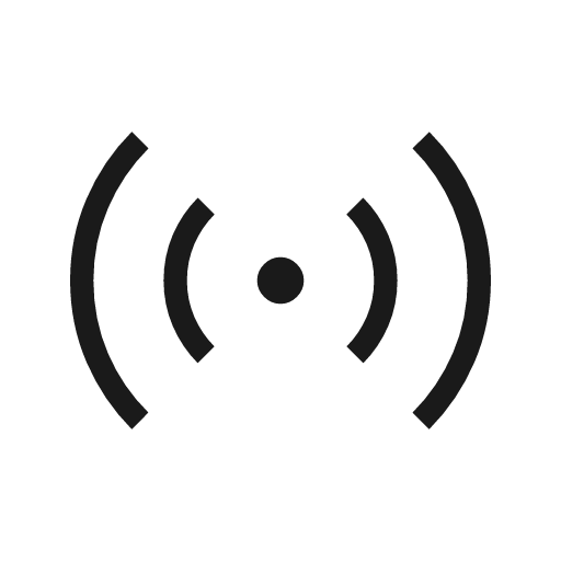 Sensors icon, solid style, from Material Symbols Light