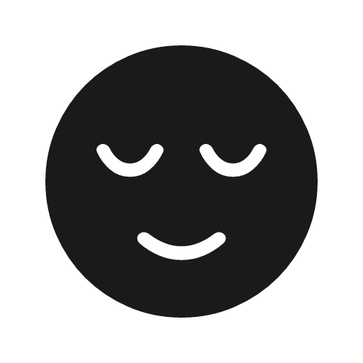 Sentiment calm rounded icon, rounded style, from Material Symbols Light