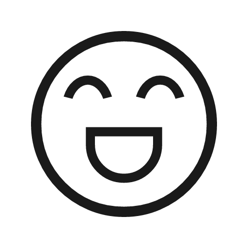 Sentiment excited outline icon, outline style, from Material Symbols Light