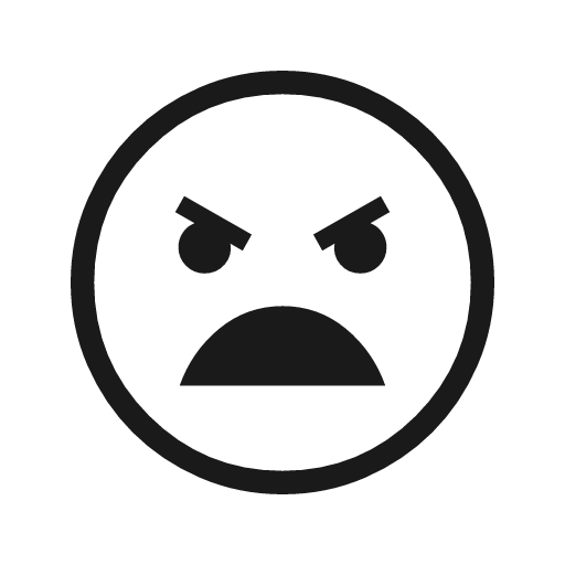 Sentiment extremely dissatisfied outline icon, outline style, from Material Symbols Light