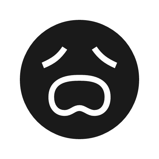 Sentiment frustrated icon, solid style, from Material Symbols Light