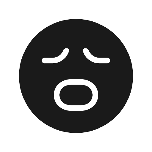 Sentiment worried rounded icon, rounded style, from Material Symbols Light
