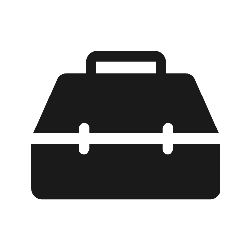 Service toolbox rounded icon, rounded style, from Material Symbols Light