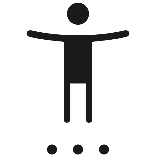 Settings accessibility rounded icon, rounded style, from Material Symbols Light