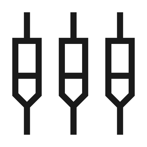 Settings input component outline sharp icon, sharp-cornered style, from Material Symbols Light