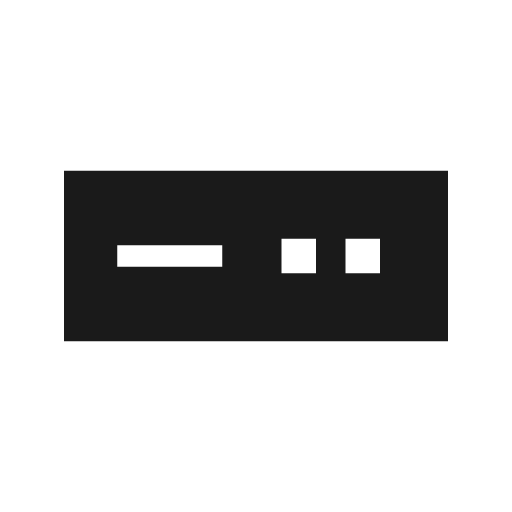 Settop component sharp icon, sharp-cornered style, from Material Symbols Light