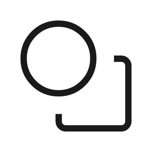 Shapes outline icon, outline style, from Material Symbols Light