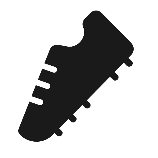 Shoe cleats icon, solid style, from Material Symbols Light