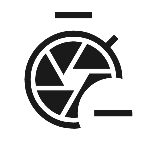 Shutter speed minus icon, solid style, from Material Symbols Light