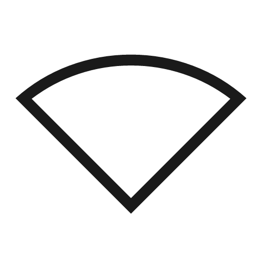 Signal wifi 0 bar icon, solid style, from Material Symbols Light