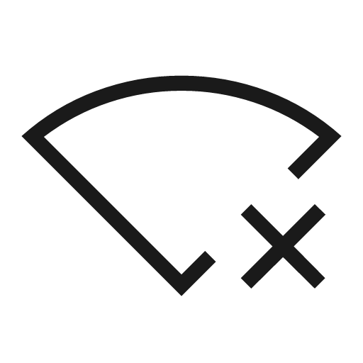 Signal wifi bad outline icon, outline style, from Material Symbols Light